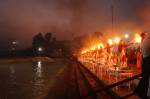 Evening Aarti at Triveni Ghat in Rishikesh