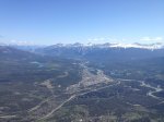 View from Whistler mountain top in Jasper