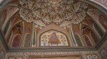 close up of ganesh pol roof in amber fort jaipur