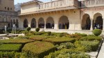 interior garden in amber fort jaipur