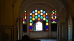 stained glass window inside hawa mahal jaipur