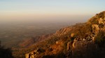 sunset view from honeymoon point in mt abu