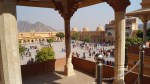 the courtyard at amber fort