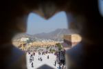 view of amber fort courtyard