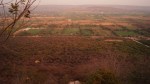 view of fields from the eastern gate at chittorgarh