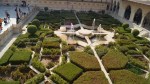 view of interior garden in amber fort jaipur