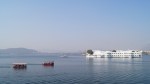 view of taj hotel in the middle of pichola lake