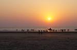 Ganapatipule beach at sunset