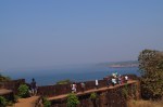 Walking on the Fort Wall at Jaigad